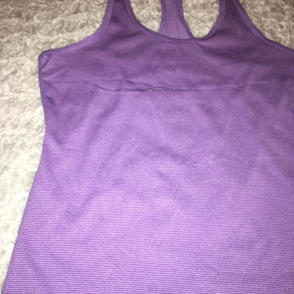 Zella Purple Striped Tank Top - XS/S - Y - Picture 3 of 5